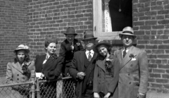 Violet, Helen, Tom, Grandpa  Wiehl, Rose, and Peter (Helen and Peter's wedding pictures)